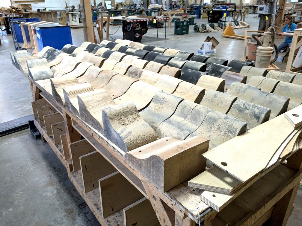 Quantity of architectural brackets are 7" tall.