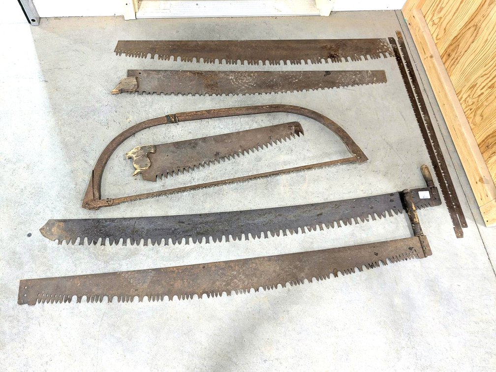 Two man and one man cross cut saws up to 5'.