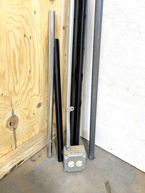 Conduit and other tubing up to 10' long and 1-1/4".