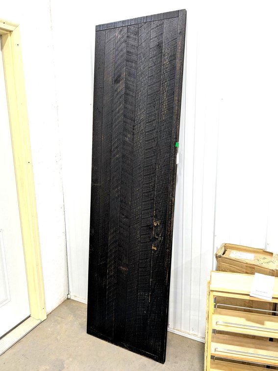 Rustic wooden countertop or panel measures 2' x 80" and 1" thick.