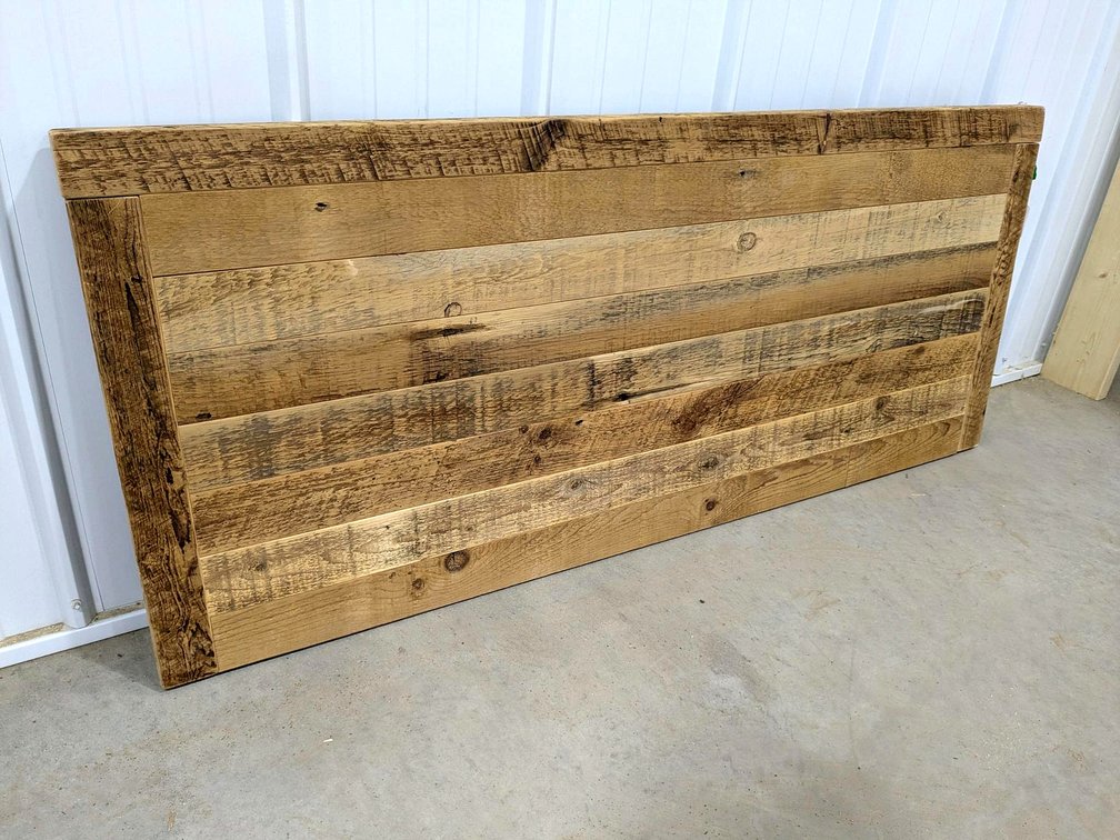 Rustic countertop piece measures 58" x 24" x 2" thick.