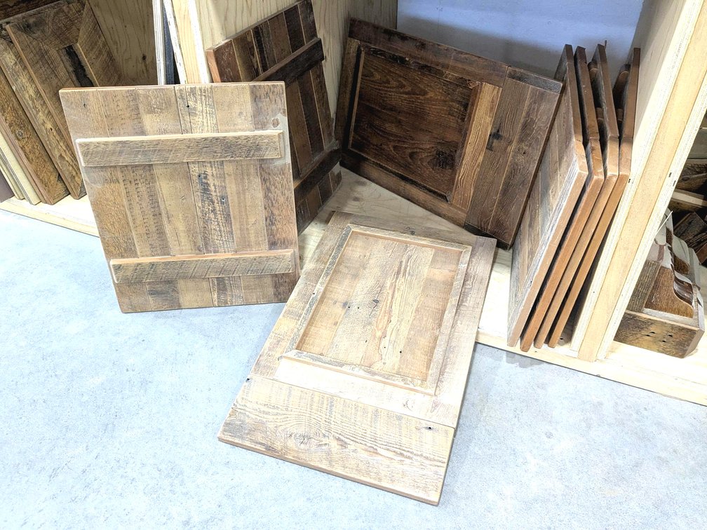 Rustic cabinet doors up to 28" tall.