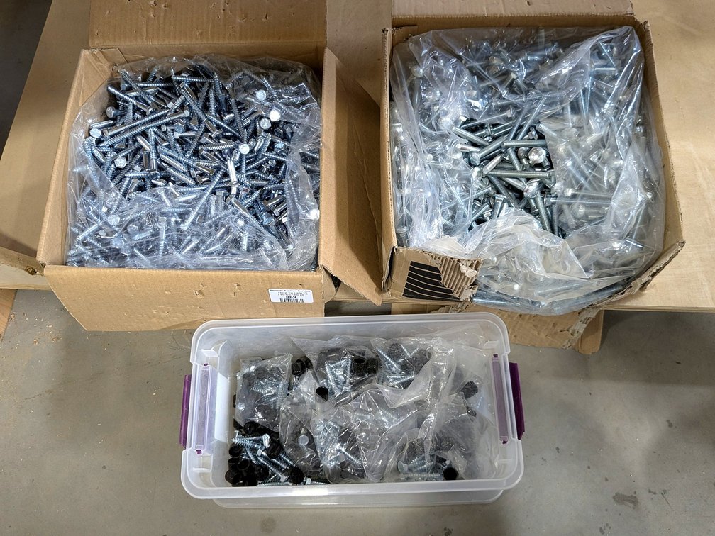 Lag screws up to 3", carriage bolts up to 3" and more.