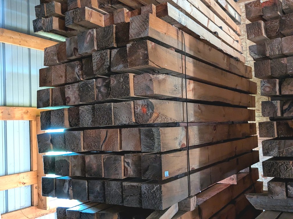 Bunk of 6x6 rough cut pine, approx 102".