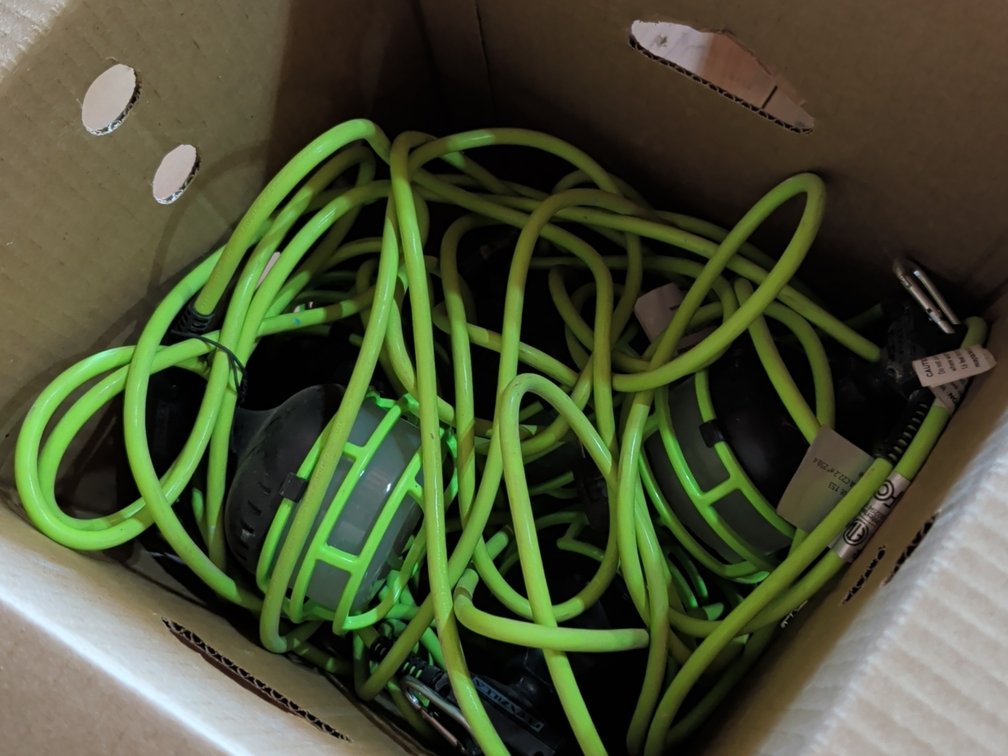 Extension cord lights