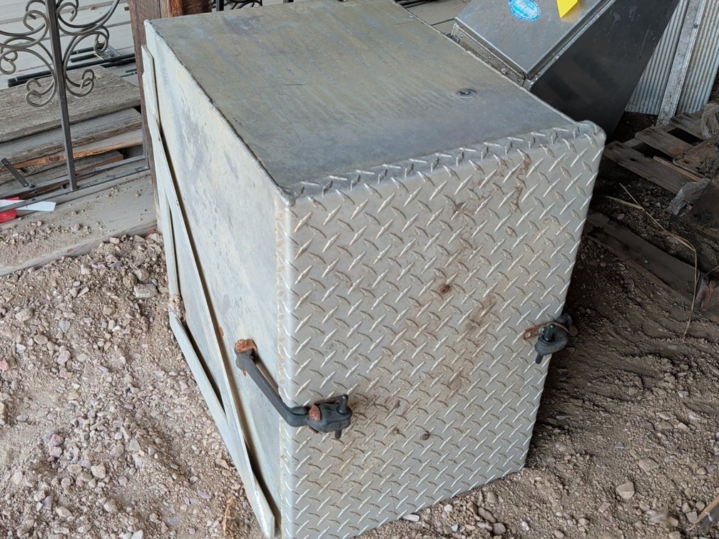 Aluminum box with bracketts