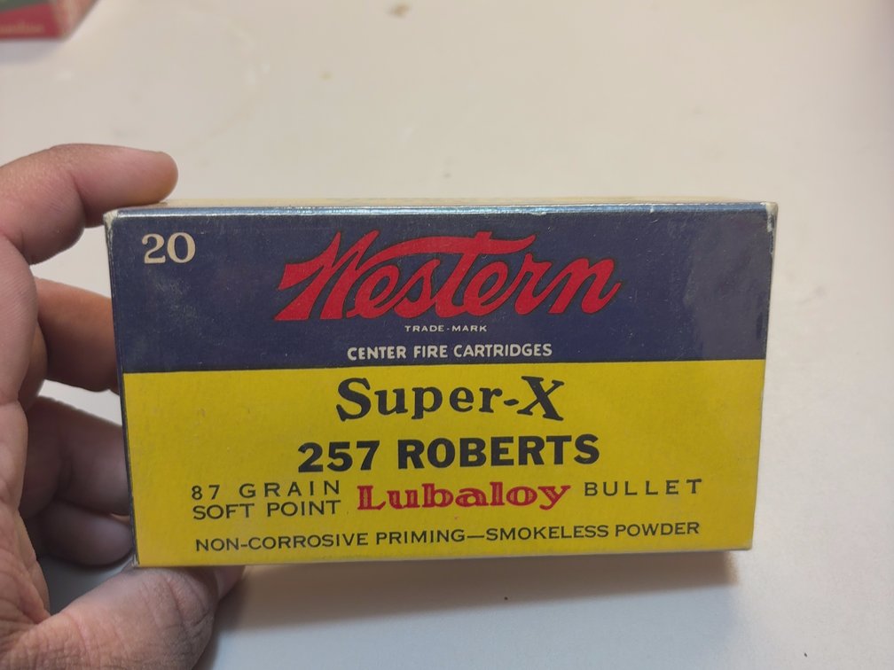 Antique Western Super-X .257 Roberts box