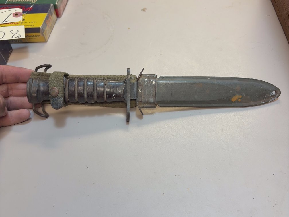 U.S. World War II era M4 bayonet