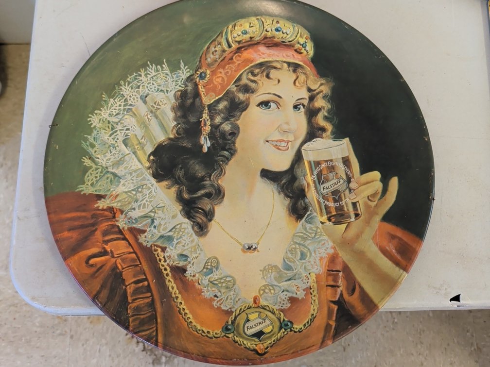 Falstaff beer tray