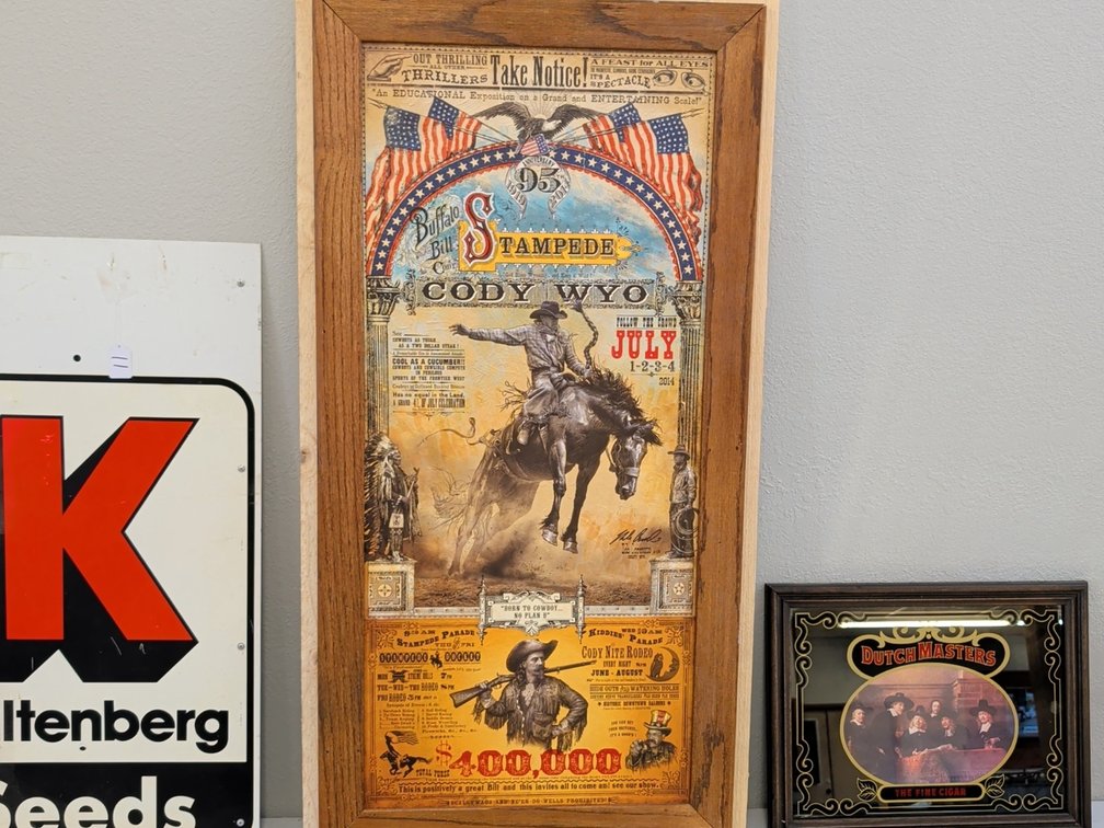 Cody Wyoming rodeo sign 2014