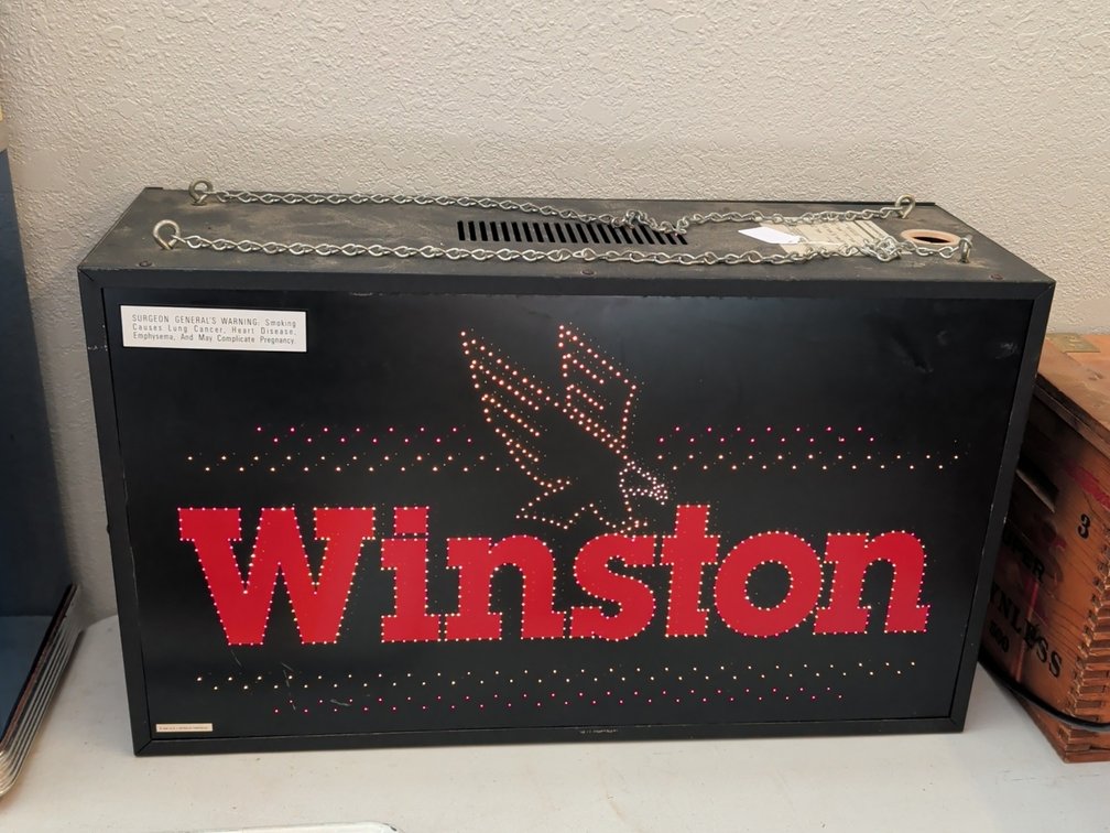 Winston light up sign