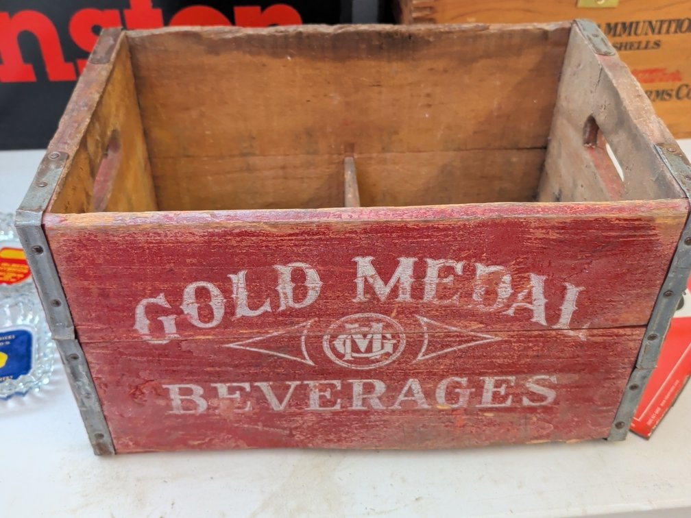 Gold Medal Beverages crate