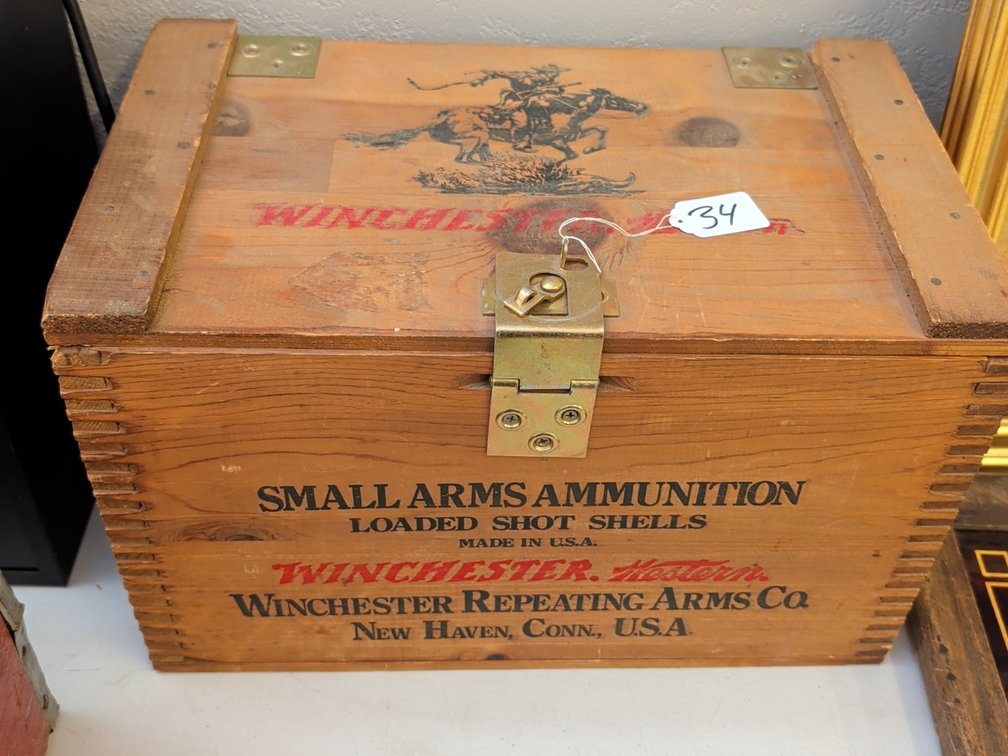 Winchester wood ammo chest