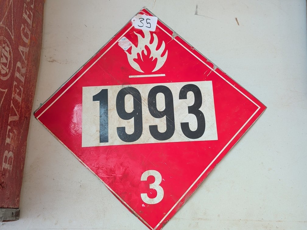 Hazmat sign