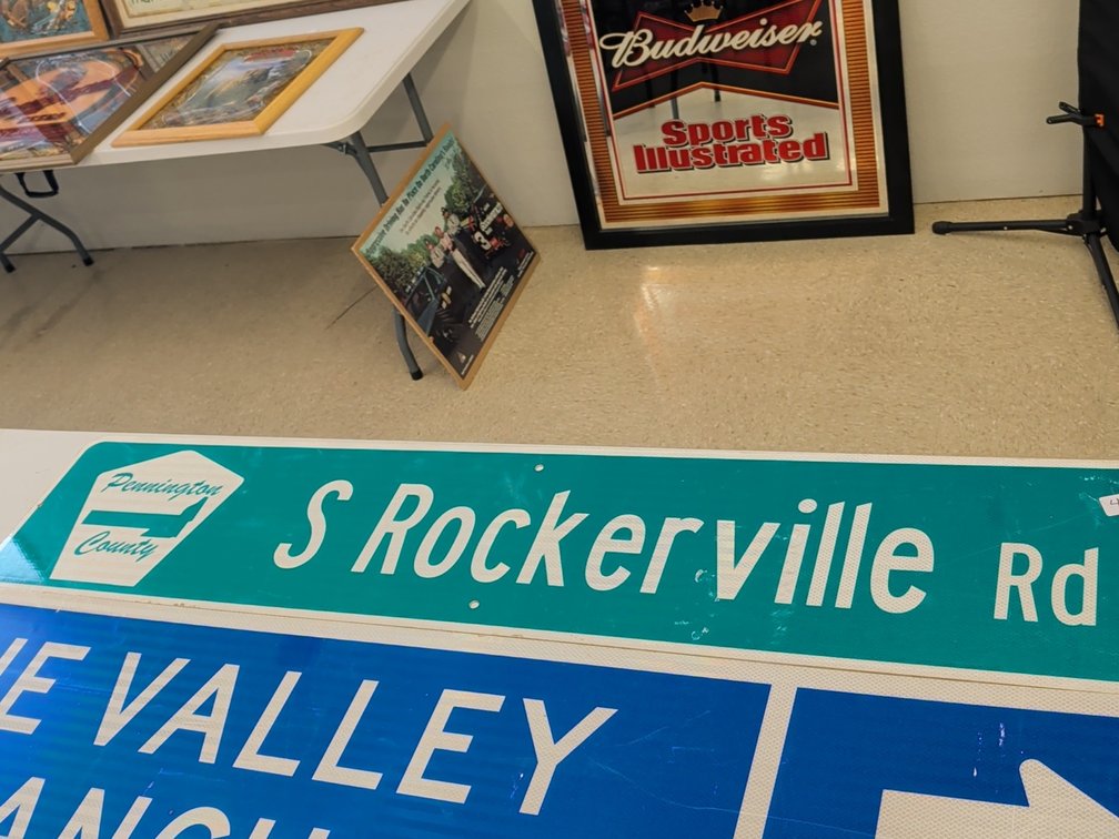 S Rockerville Rd sign