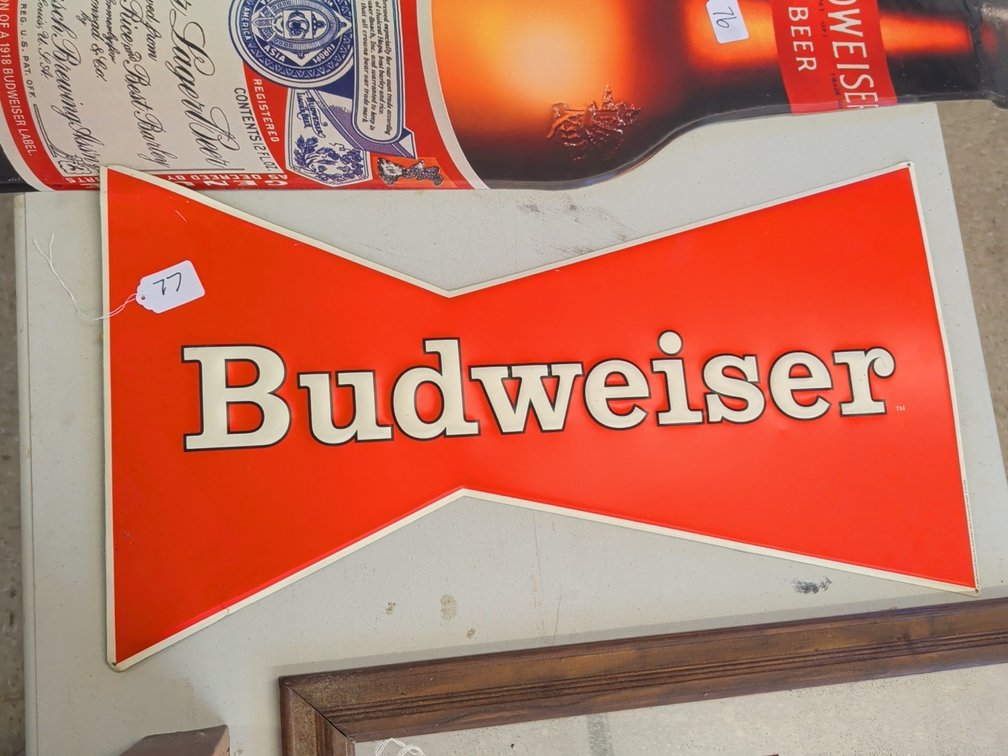 Budweiser bow tie sign