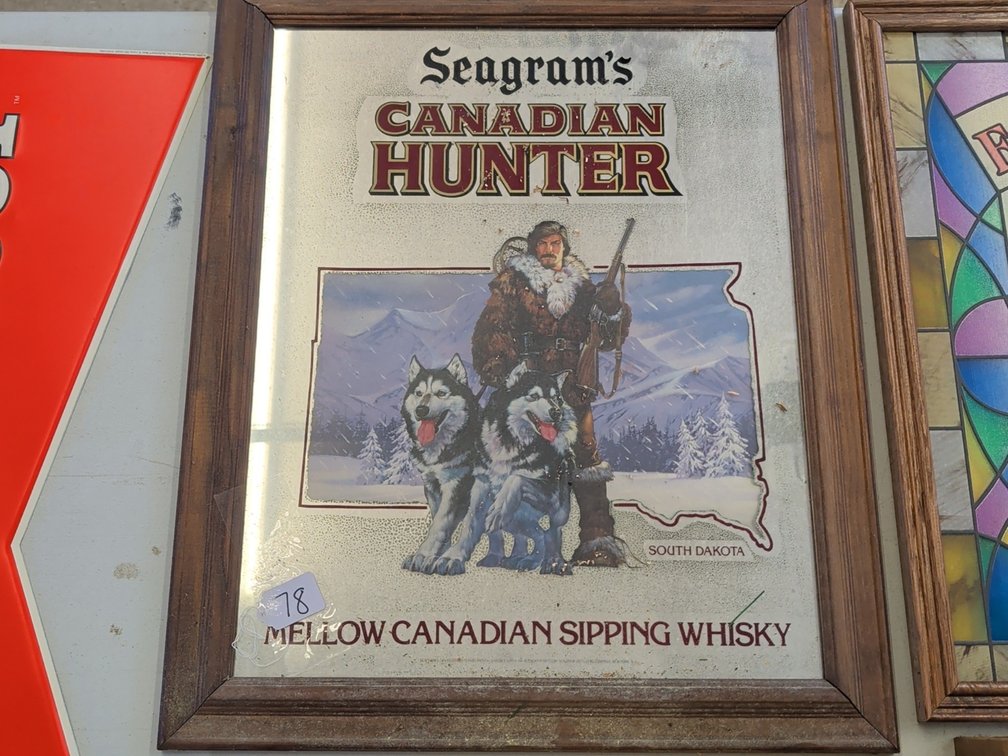Seagram's Canadian Hunter South Dakota sign