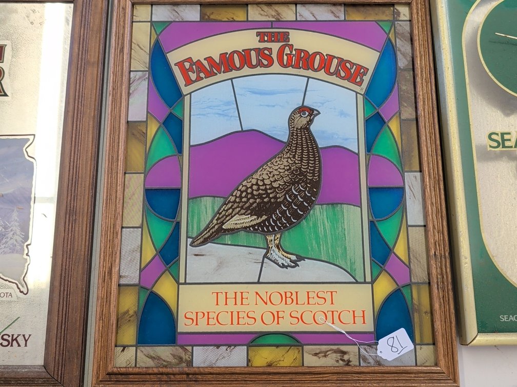 The Famous Grouse stained glass