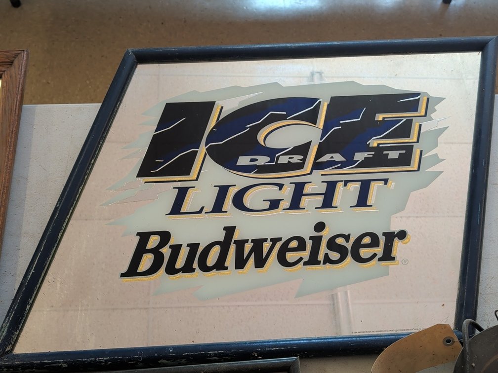 Budweiser Ice mirror
