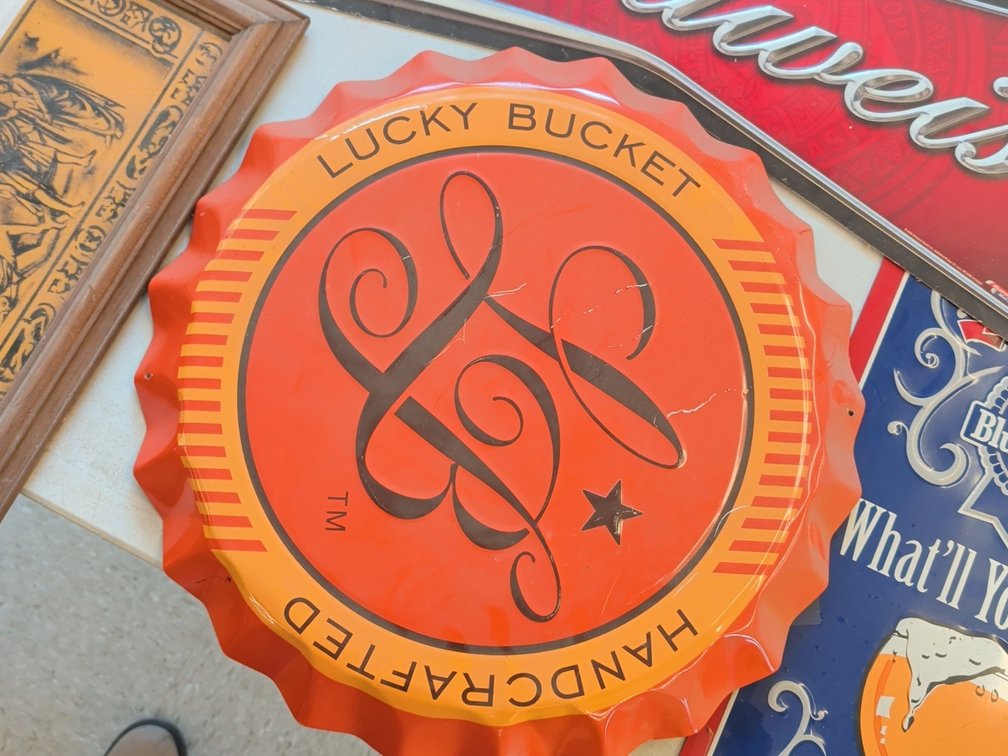 Lucky Bucket bottle cap tin