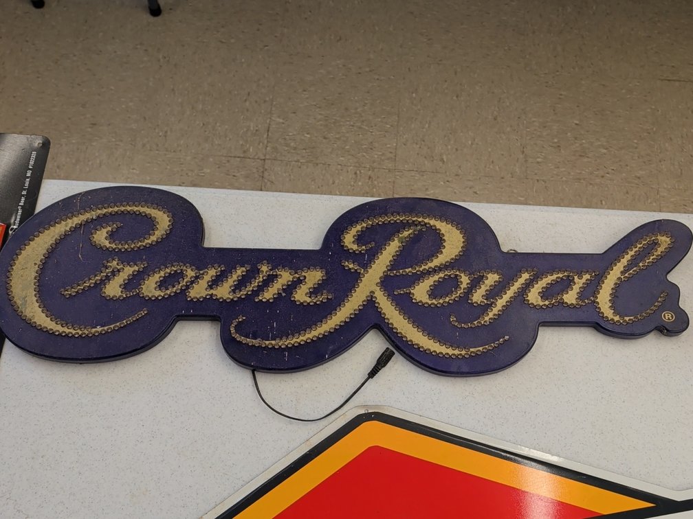 Crowl Royal lighted sign