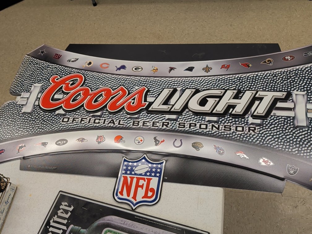 Coors Light NFL sign