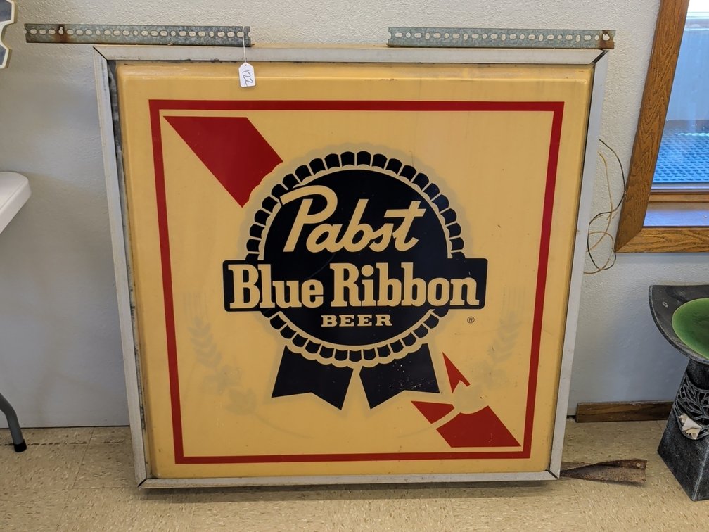 Pabst Blue Ribbon sign