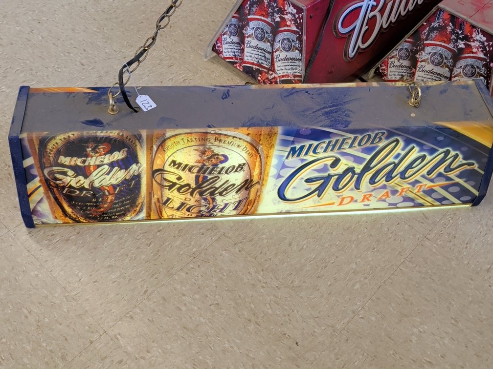 Michelob Golden pool table light