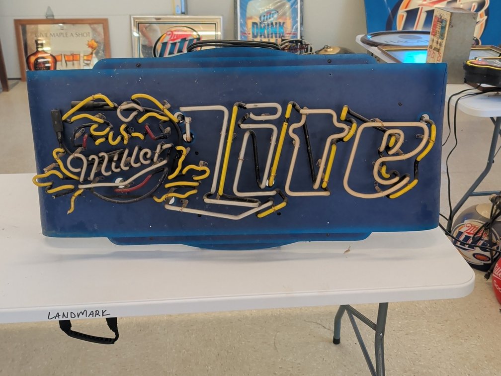 Miller Lite neon sign