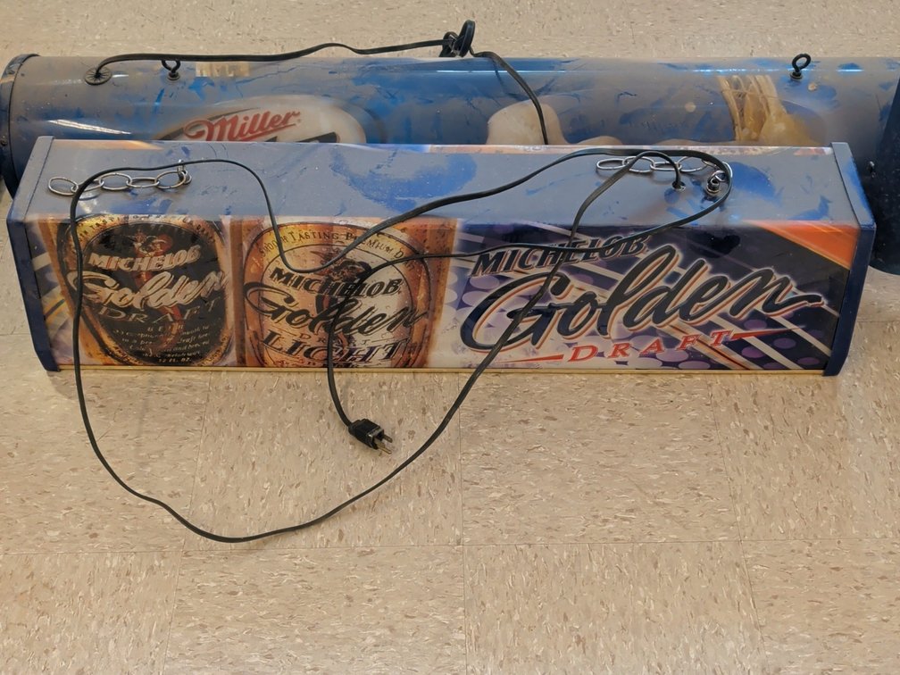 Michelob Golden pool table light