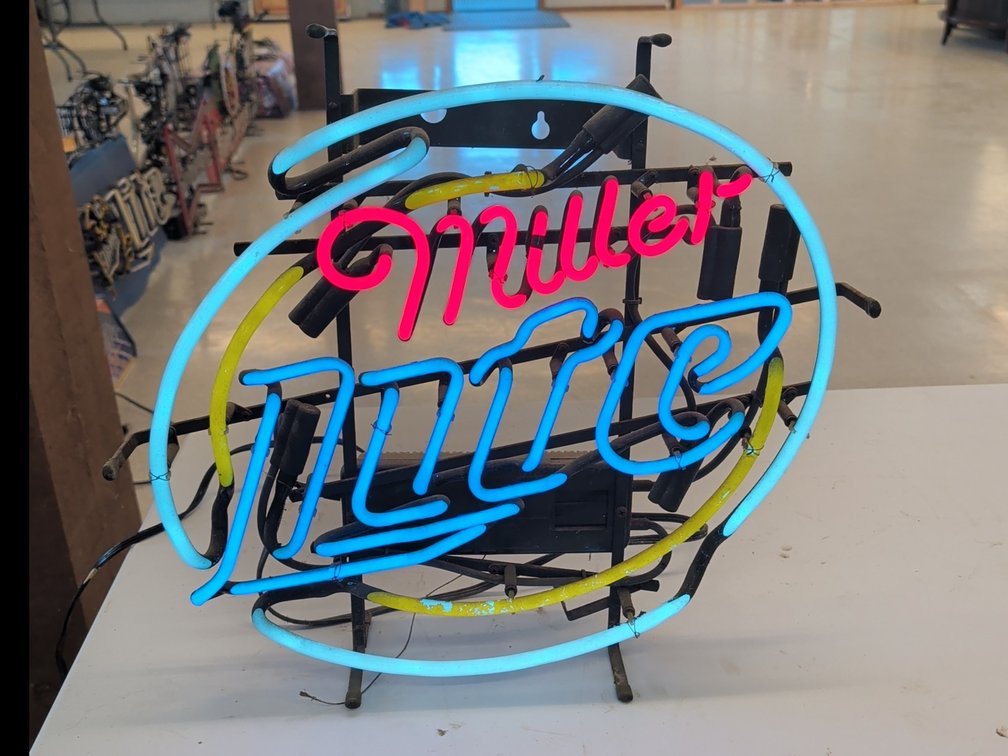 Miller Lite lighted neon