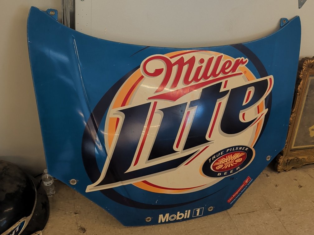 Miller Lite replica hood
