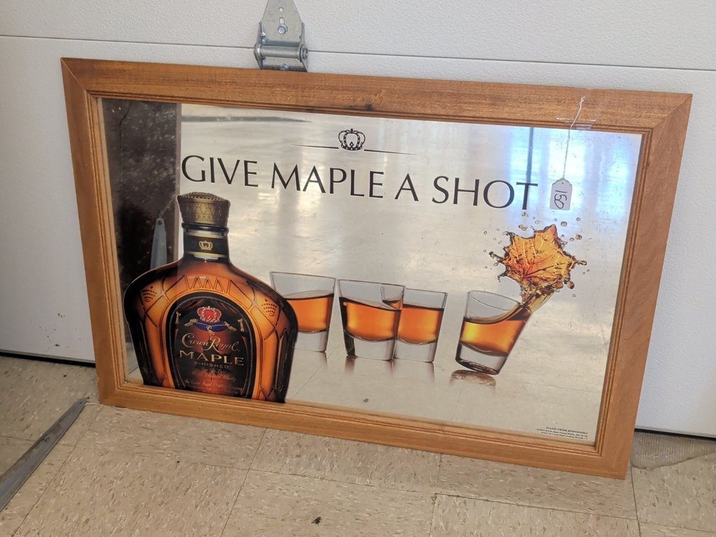Crown Royal Maple mirror