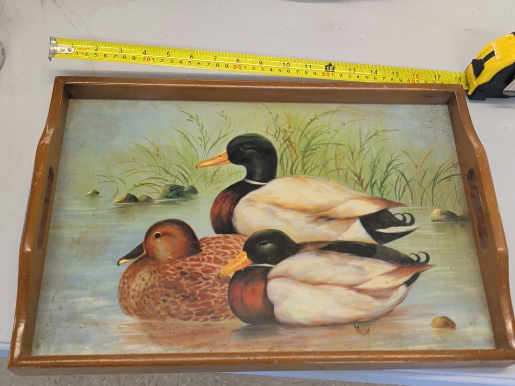 Wood duck serving tray