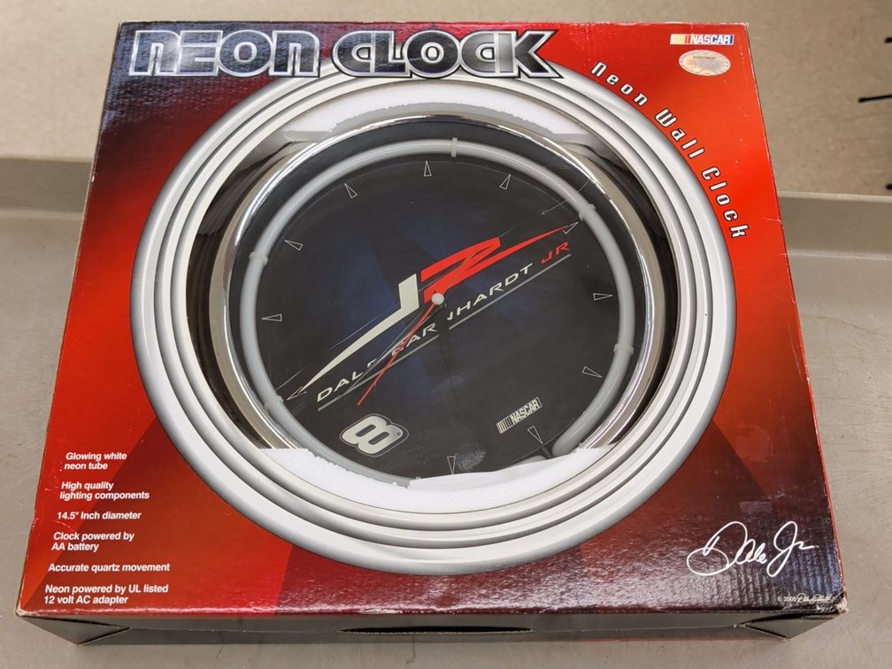 Dale Earnhardt jr. Neon clock