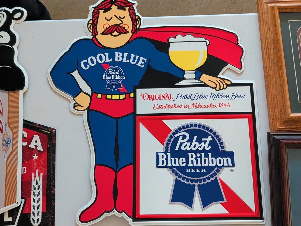 Pabst Blue Ribbon sign