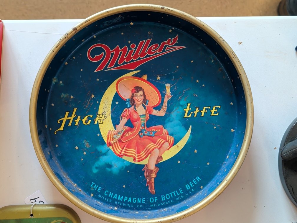 Miller High Life beer tray