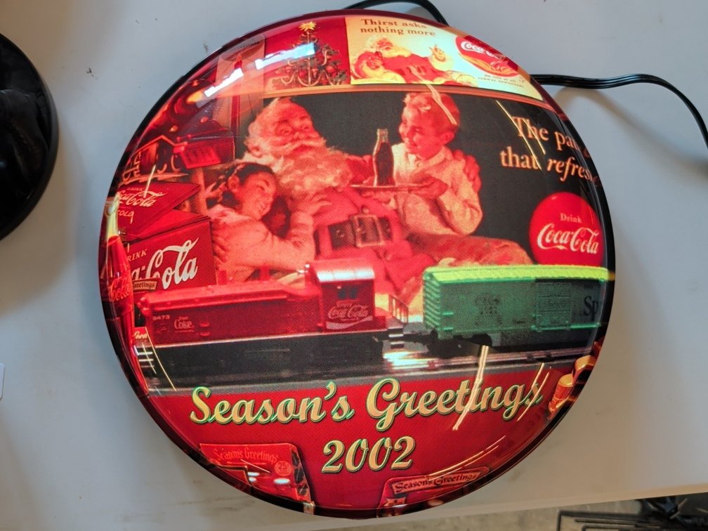 Coca Cola Seasons Greetings light