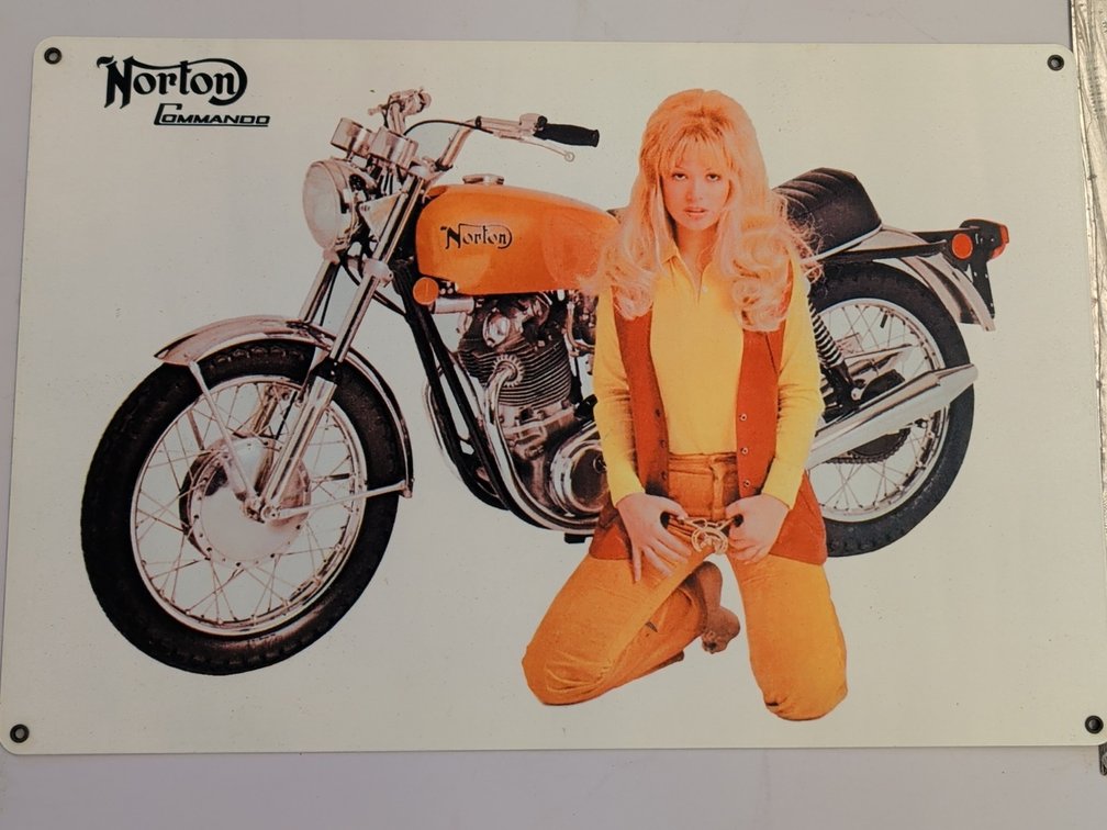 Norton Commando sign, misc sign