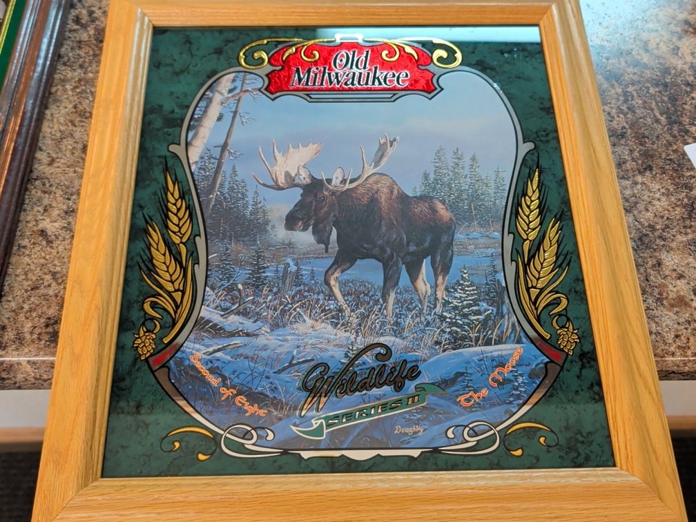 Old Miluakee wildlife series 2 Moose mirror