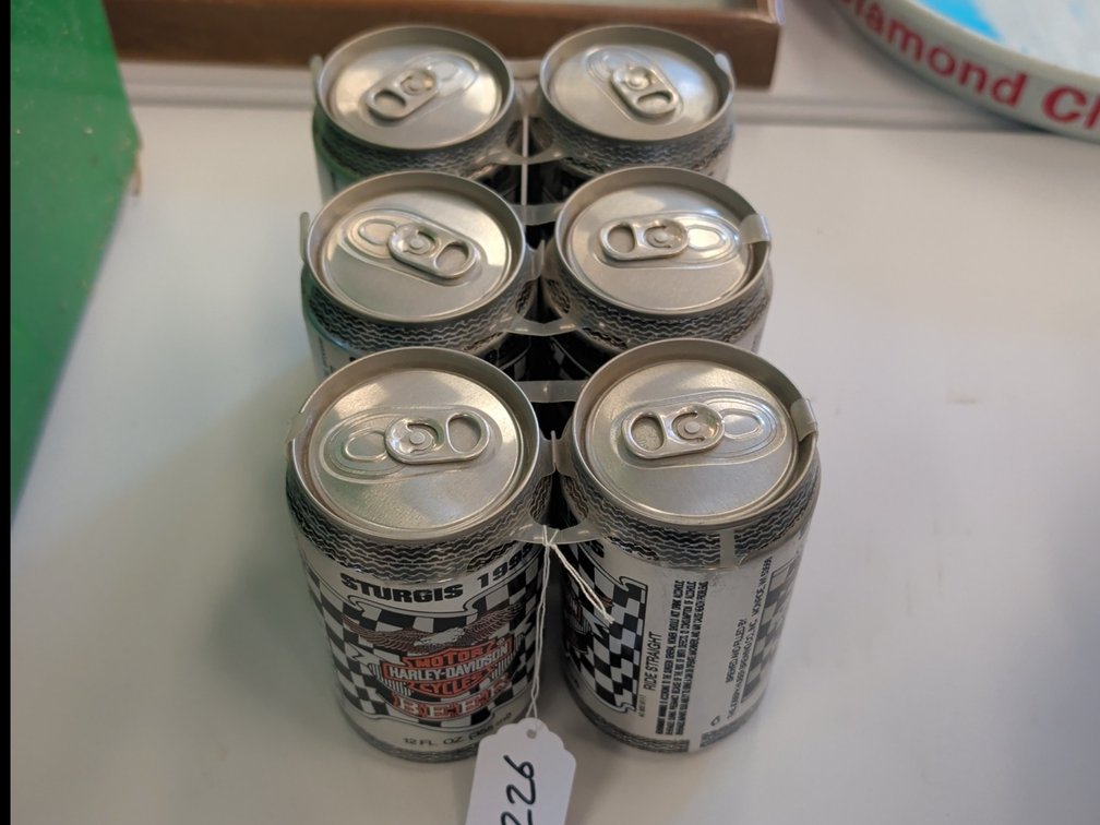 Harley Davidson Sturgis 1995 full 6 pack beer