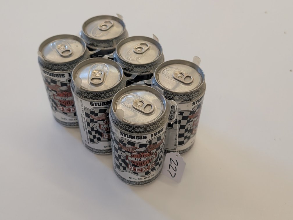 Harley Davidson Sturgis 1995 full 6 pack beer