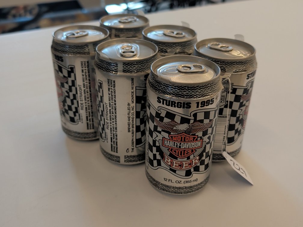 Harley Davidson Sturgis 1995 full 6 pack beer