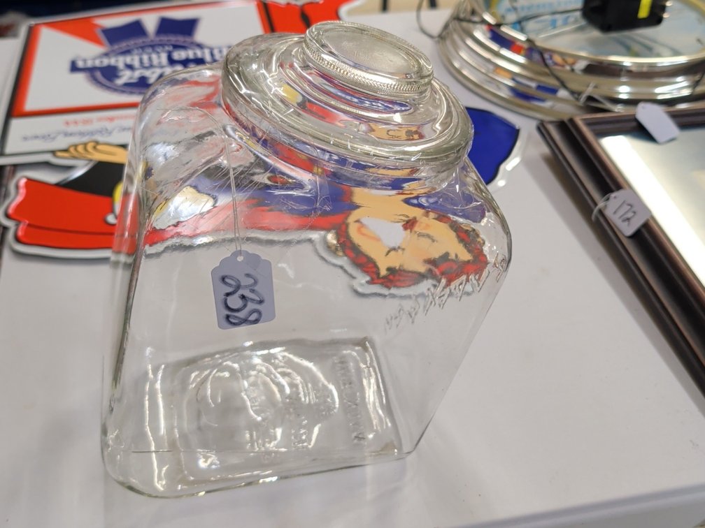 Planters glass cookie jar with lid