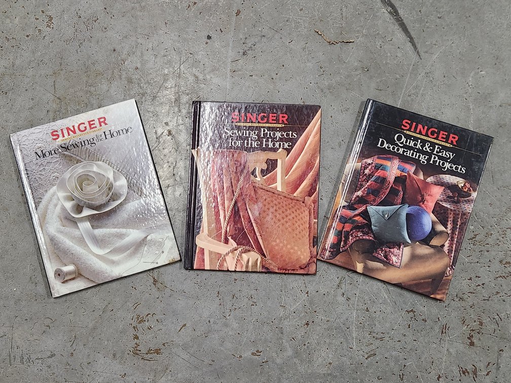 (3) Singer Sewing Books