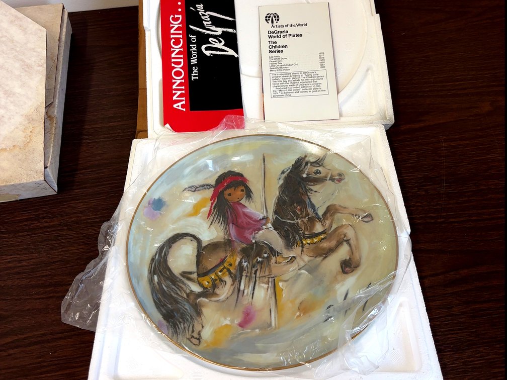 1982 Merry Little Indian Collector Plate