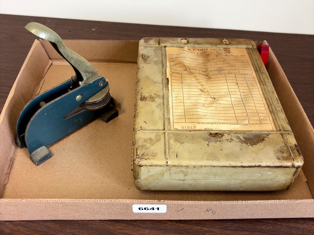 (2) vintage Office Related Items