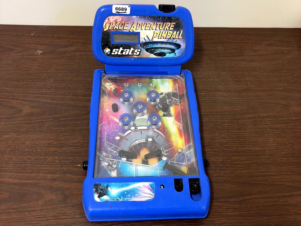 Vintage Stats Space Adventure pinball game