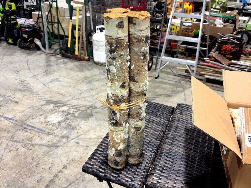 Faux Birch Logs