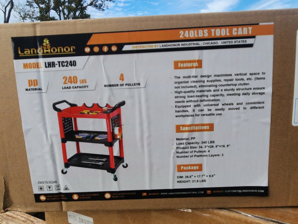 240 Lbs Tool Cart LHR-TC240